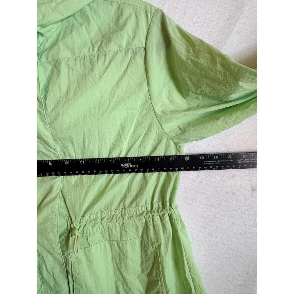 Zara Kids Mint Green Lightweight Hooded Utility Jacket Windbreaker Size 9-10 NWT